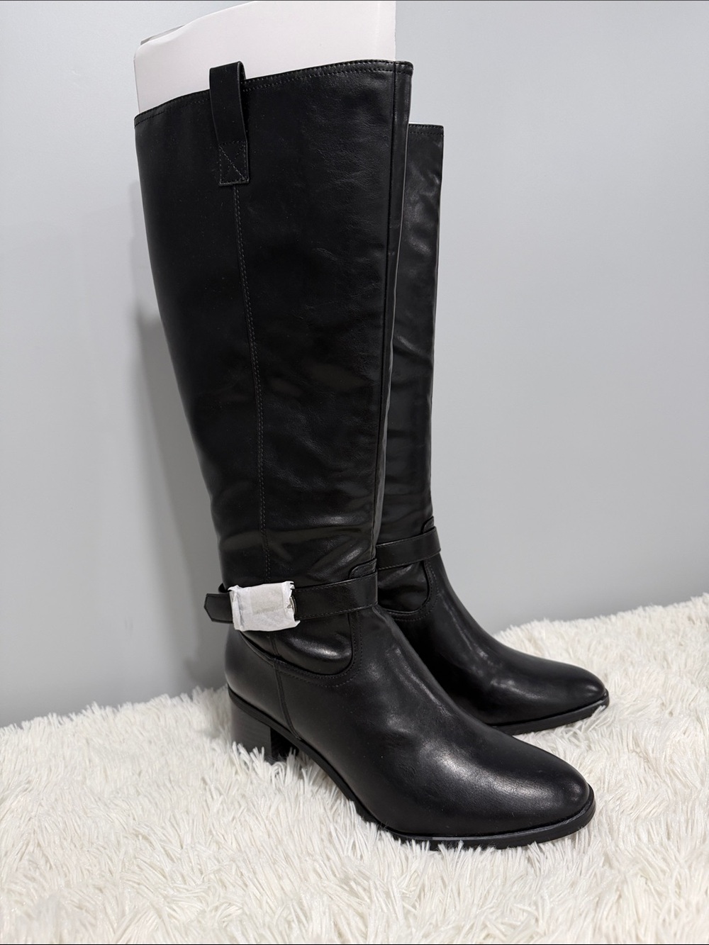 LifeStride Black Over-the-Knee Leather Boots